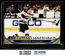 2024-25 UD Canvas Young Guns Liam Ohgren #C-116 Minnesota Wild