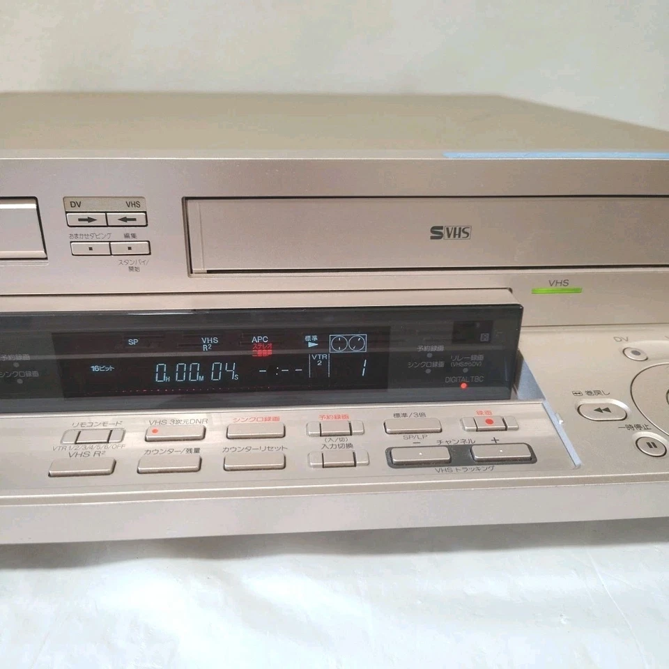 Sony ES WV-DR7 DV/Mini DV + SVHS/VHS Video Player Recorder Dual Deck VCR TBC EX - Imagem 4 de 4