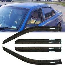  4pcs Outside Mount Style Sun Rain Guard Durable Side Window Wind Deflectors