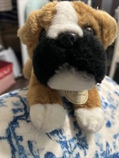 Aurora Miyoni Boxer Dog Puppy Plush Stuffed Animal Toy Approx 9 Inches