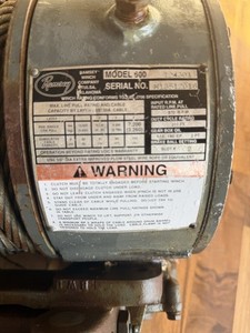 Ramsey 600 Hydraulic Winch – 12,000 lb – Complete Setup w/ Tank, Valve – USED