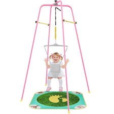 EL IT Wings Baby Jumper with Stand, Height-Adjustable standard, Peach