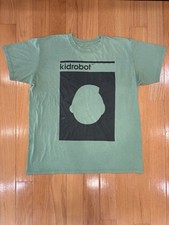 Vintage Y2K Kidrobot Robot Head Logo Short Sleeve T-Shirt LG