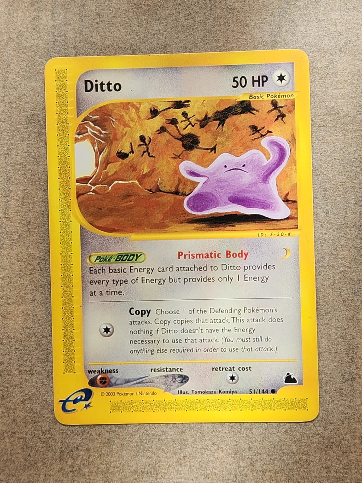 Ditto 51/144 Common Skyridge Pokemon Card Non Holo Tcg Collect Trade Rare Vintag