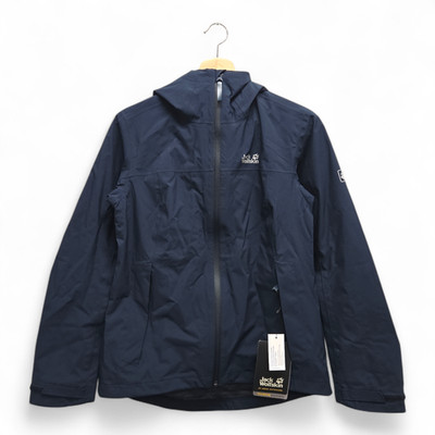 Jack Wolfskin Women s JWP Shell Waterproof Jacket Small Navy NWT