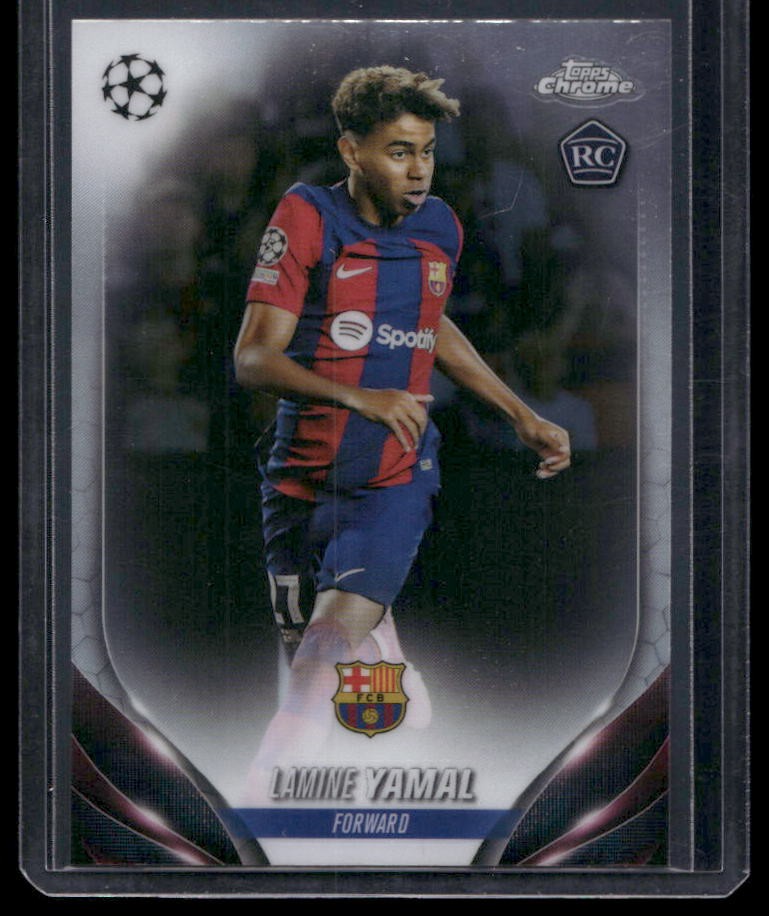 2023-24 Topps Chrome UEFA Club Competitions #64 Lamine Yamal