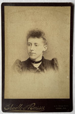 Cabinet Card Young Woman Portrait Shadle &amp; Busser York Pennsylvania PA