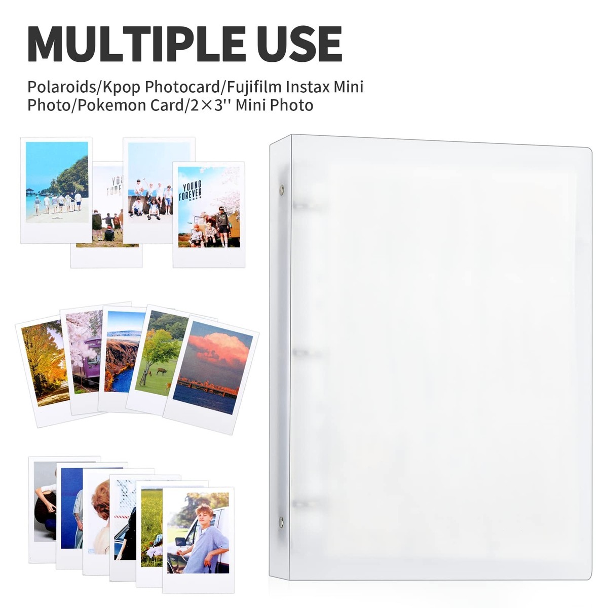 A4 Kpop Photocard Binder with 540 Pockets Sleeves, RIO Direct 2x3