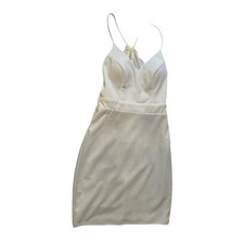 City Triangles Ivory Lace Back Mini Dress Spaghetti Strap Size 3 7711-XW7B NEW