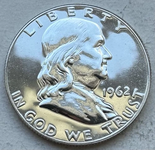 1962 Proof Franklin Half Dollar 90% Silver-INV#8914