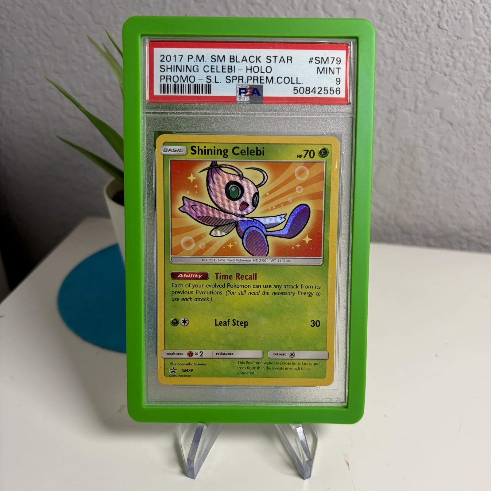 2017 Pokemon Shining Celebi - SM Black Star Promo SM79 PSA 9 📈