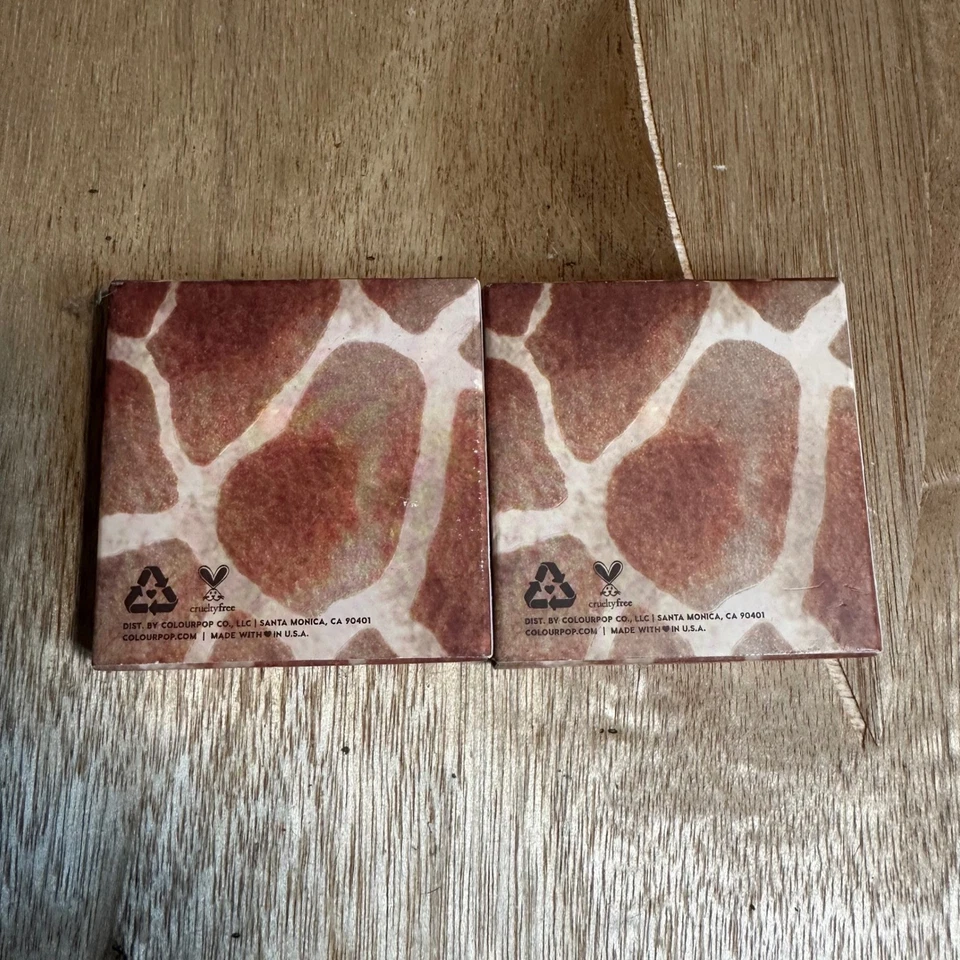 ColourPop Pressed Powder Blush Duo Giraffe Print Makeup Blush Lot - Image 2 of 2
