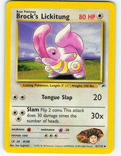 Brock's Lickitung - 41/132 Gym Heroes - Pokémon TCG - 2000 on eBay