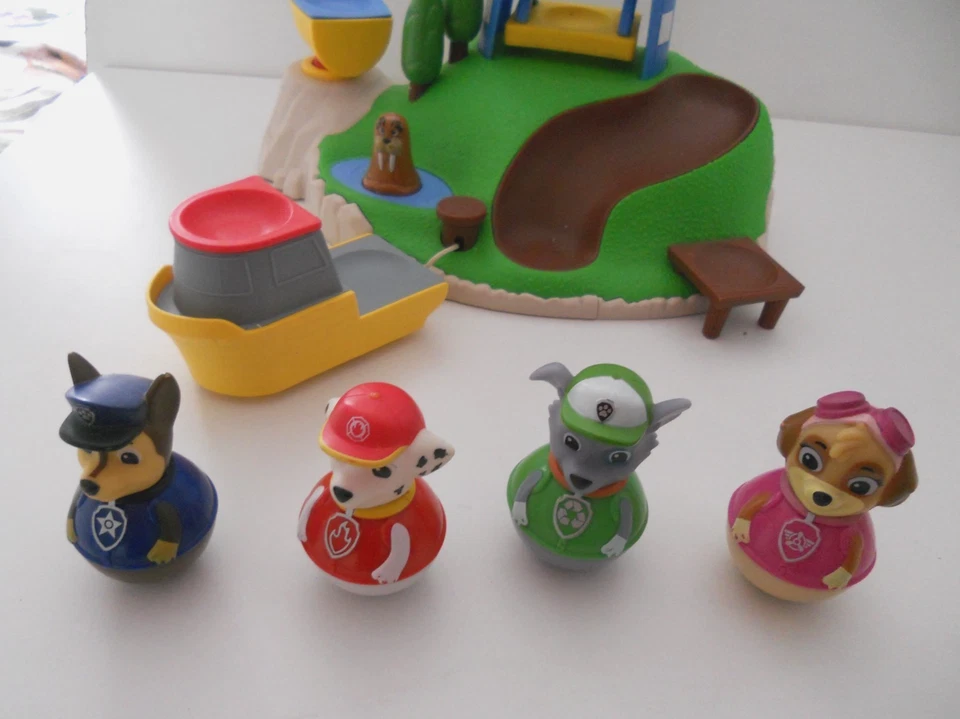 Juego de Juguete Isla Sella Patrulla Canina con 4 Figuras Weebles Personajes Foto 2 de 3