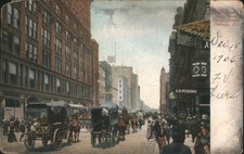 Chicago, Illinois IL State Street south from Adams 1906 Vintage Postcard