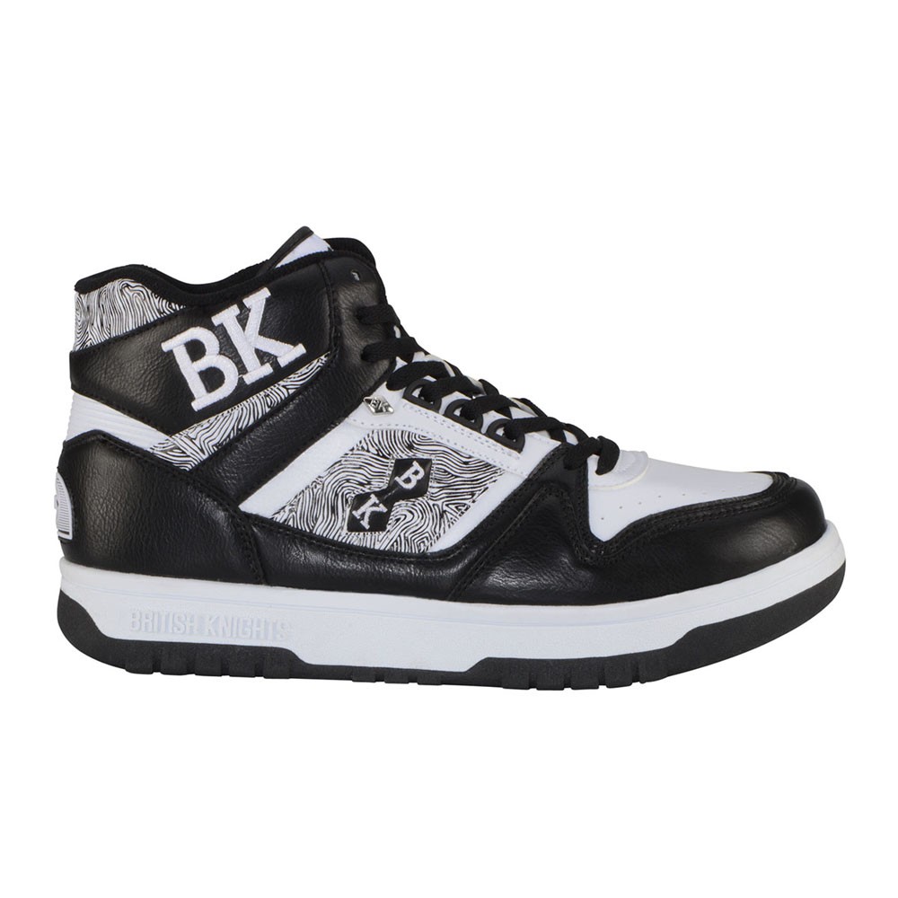 British Knights Kings Sl High Top  Mens Black Sneakers Casual Shoes BMKINSLHV-13