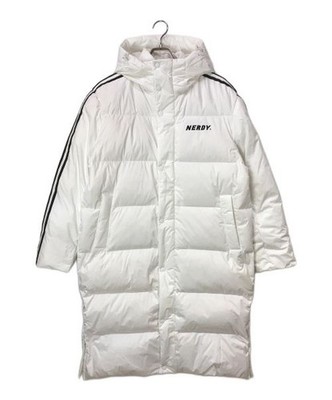 NERDY                    NY Track Long Down Jacket Long Down Jacket Coat white
