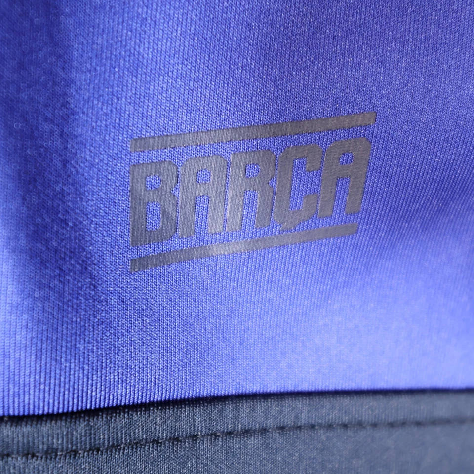 FCB Barcelona Zip Up Logo Jacket Navy Blue Mens Small and Keychain - Image 3 of 4