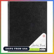 - 8.5"x 11" Hardbound Sketchbook, 110 Sheets, Black
