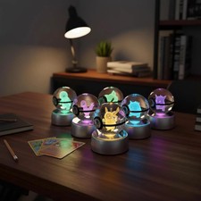 3D Pokemon LED Lamp Crystal Pokeball