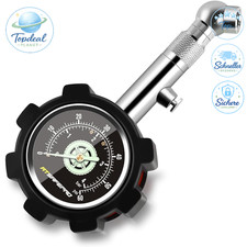 Reifendruckprüfer Analog Geeicht 4Bar 60Psi Mechanisch mit Glow Zifferblatt