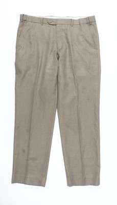 Marks and Spencer Herren Hose Beige L Klassisch