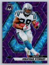 Jonathan Stewart 2025 Panini Mosaic - #17 Purple Scope Prizm Carolina Panthers