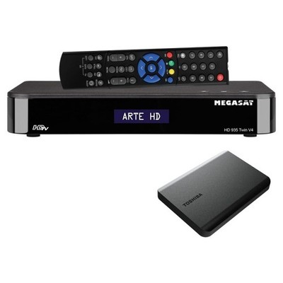 Megasat HD 935 Twin V4 HDTV Sat Receiver mit Aufnahmefunktion 1TB Festplatte 