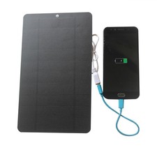 USB Outdoor Camping Solar Panel Charging Panel Mobile Power Charger 7W 5V