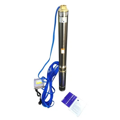 CHM Tiefbrunnenpumpe 3 Zoll Sandverträglich bis 3% 750W 3780 L/h 8,4 Bar Tauchpumpe