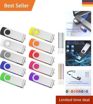 Hochgeschwindigkeits USB Stick 16GB   10er Pack für vielseitige Verwendung