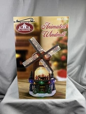 FG Square Animated Windmill With Music And LED Lights #289-1228