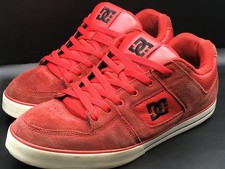 DC SHOES PURE Size 12  Athletic Red #300660 AUGUST 2009 *READ DESCRIPTION*