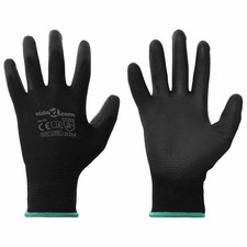 Arbeitshandschuhe 24 Pcs Schwarz 11 / Xxl Pol...