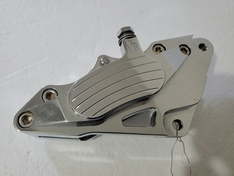 Pinza de freno delantera derecha cromada JB Jay 1987-1994 Harley FXR??  *LEER* Foto 4 de 4