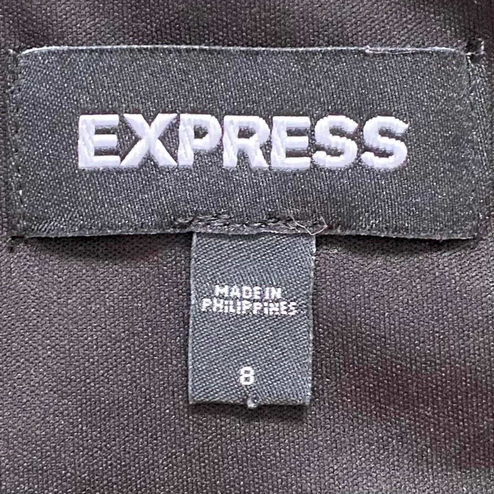 Express Black Diamond-Pattern Sequin Mid-Rise Min… - image 3