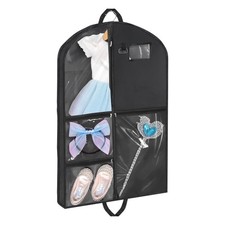 Black Dance Garment Bags for Dancers, 1pc 24x40x3", Waterproof Garment Bags f...
