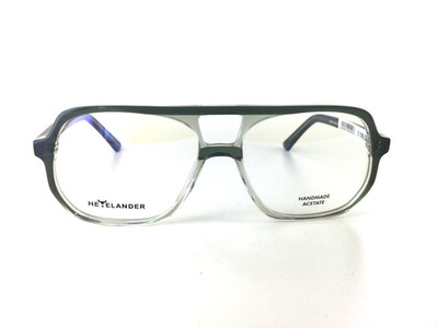 HEYELANDER Brille / Eyeglasses Mod. DUNCAN Color-Olive on Crystal  inkl.  Etui