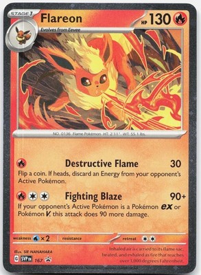 Flareon (Cosmos Holo) 167 Holo Promo Scarlet & Violet Promo Pokemon Near Mint