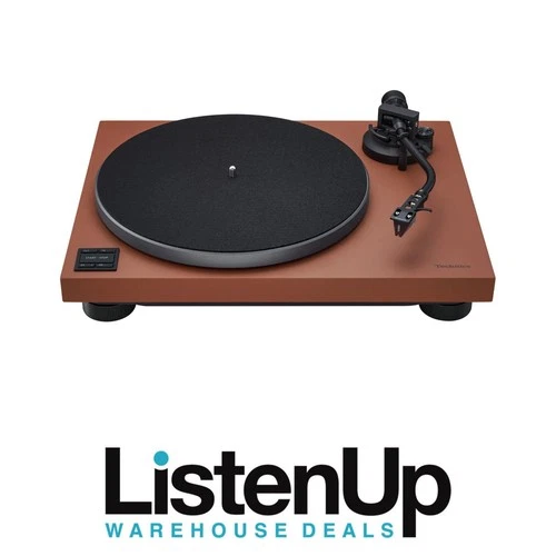 Technics SL-50C Direct Drive Turntable with Built-In Phono EQ (Terracotta Brown)