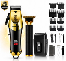 Vintage Cordless Hair Clipper USB Rechargeable Electric Beard Hair Trimmer