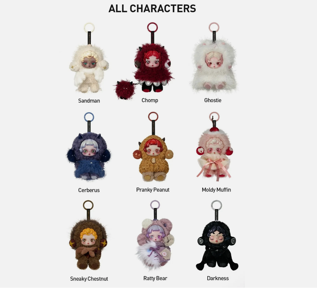 SKULLPANDA Ratty Bear Ghostie Sandman 3点 SKULLPANDA Ratty Bear Ghostie Sandman 3点 スカルパンダ SKULLPANDA