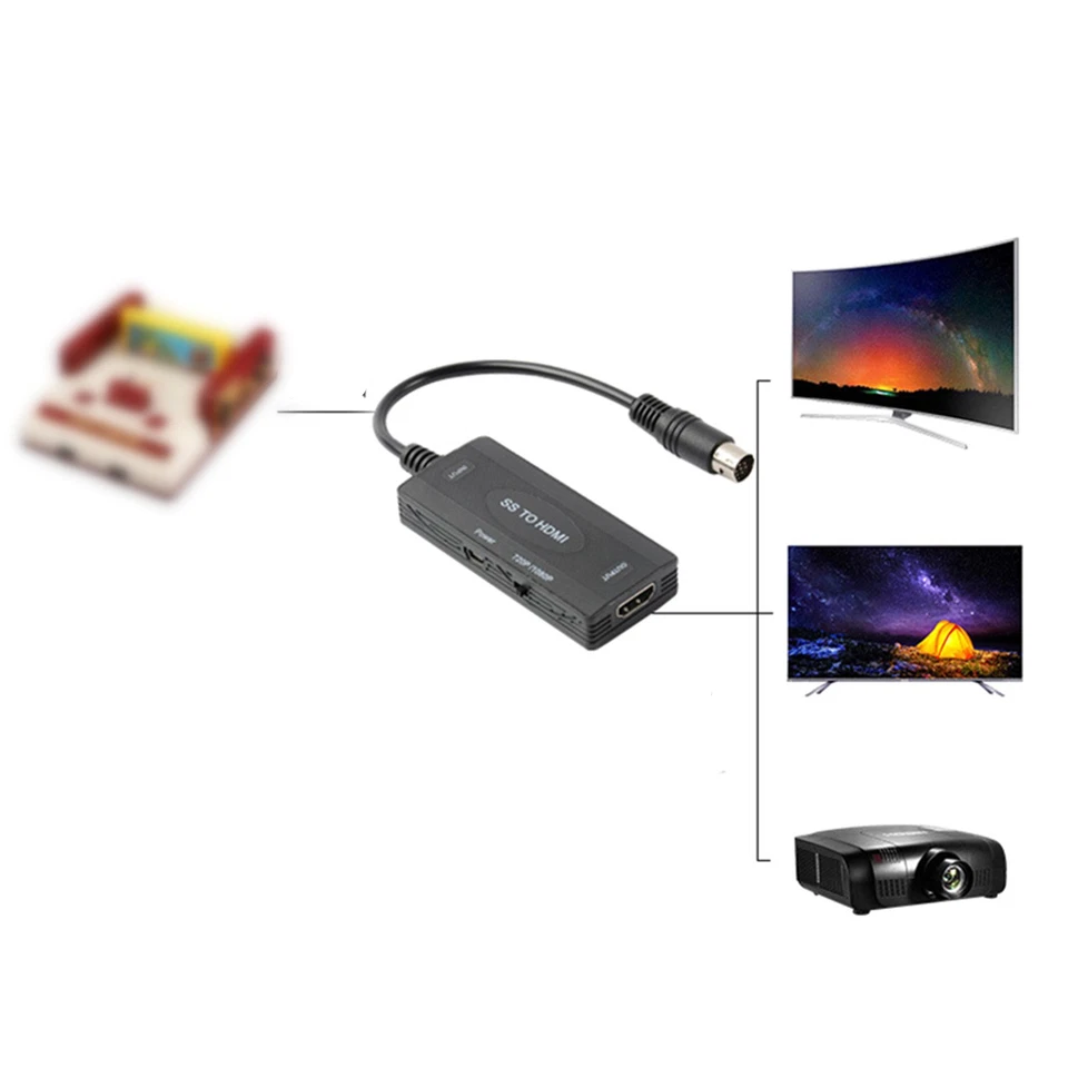 Portable HDMI Adapter SS To HD 1080P For Sega Saturn Console TV Game Accessories - Image 4 of 4