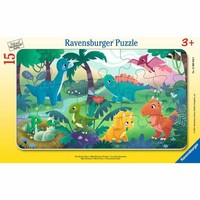 Ravensburger Die Kleinen Dinos Puzzle Rahmenpuzzle Kinderpuzzle 15 Teile