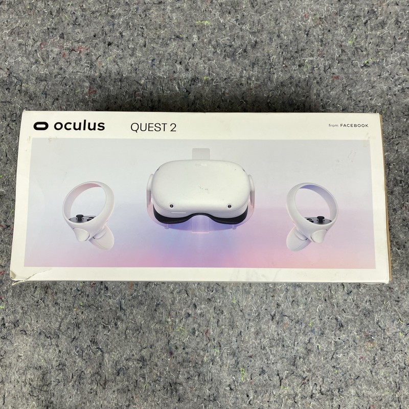 Oculus Quest 2 VR  Meta Headset 128 GB With Controllers And Box Not Tested