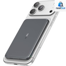 Magsafe Portable Charger 5000mAh Wireless Magnetic Power Bank for iPhone Gray