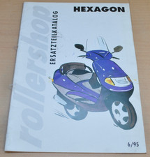 Piaggio Vespa Hexagon Rollershop Katalog Ersatzteilliste Ersatzteilekatalog 1995