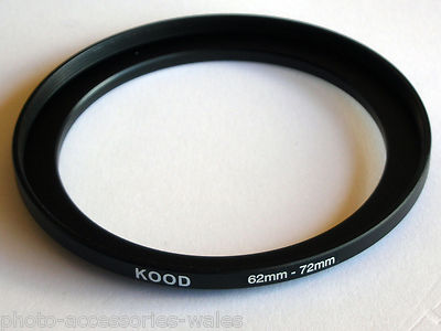 STEP UP ADAPTER 62MM-72MM STEPPING RING 62 TO 72MM 62-72 RING