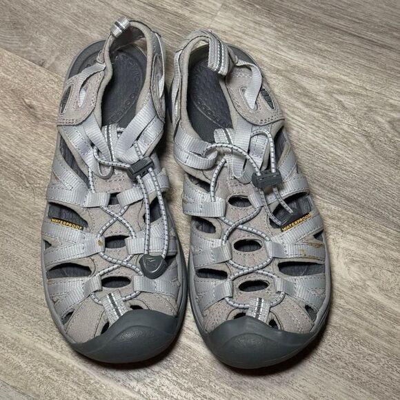 Sandali Keen escursionismo impermeabili donna 6 5 grigi lavabili prezzo al pubblico consigliato $120