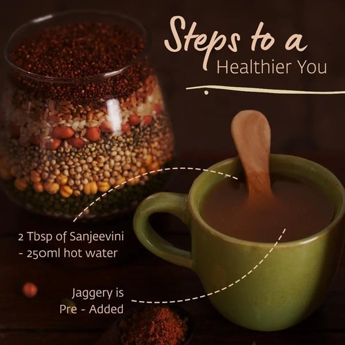 ISHA LIFE Instant Sanjeevini Multigrain Health Drink Mix (250 gms). Traditional - Picture 5 of 10
